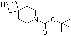 structure of CAS# 896464-16-7, tert-Butyl 2,7-diazaspiro[3.5]nonane-7-carboxylate