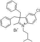 CAS 登录号：896465-66-0, 1-异戊基-2-甲基-3,3-二苄基-5-氯吲哚鎓溴盐