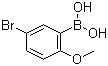 structure of CAS# 89694-45-1, 5-Bromo-2-methoxybenzeneboronic acid