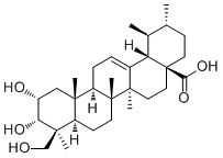 CAS # 89786-83-4, Pygenic acid B, 2alpha,3alpha,24-Trihydroxyurs-12-en-28-oic acid