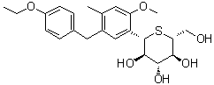 CAS # 898537-18-3, Luseogliflozin, (1S)-1,5-Dideoxy-1,5-epithio-1-C-[5-[(4-ethoxyphenyl)methyl]-2-methoxy-4-methylphenyl]-D-glucitol, TS 071