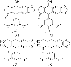 structure of CAS# 9000-55-9, 鬼臼树脂