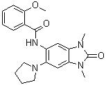 structure of CAS# 900305-37-5, N-[2,3-二氢-1,3-二甲基-2-氧代-6-(1-吡咯烷基)-1H-苯并咪唑-5-基]-2-甲氧基苯甲酰胺