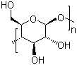structure of CAS# 9004-34-6, Cellulose microcrystalline
