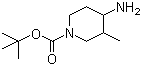 structure of CAS# 900642-17-3, 4-氨基-3-甲基-1-哌啶甲酸叔丁酯