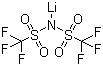 structure of CAS# 90076-65-6, Lithium bis(trifluoromethanesulphonyl)imide