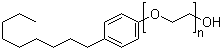 structure of CAS# 9016-45-9, Nonylphenoxypoly(ethyleneoxy)ethanol