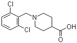 structure of CAS# 901923-63-5, 1-[(2,6-二氯苯基)甲基]-4-哌啶甲酸