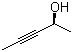 (S)-2-羟基-3-戊炔分子结构 (CAS 90242-65-2)