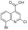 structure of CAS# 902743-27-5, 8-溴-2-氯喹啉-4-羧酸