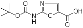 structure of CAS# 903094-60-0, 2-叔丁氧羰基氨基恶唑-5-羧酸