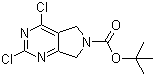 structure of CAS# 903129-71-5, 2,4-二氯-5H-吡咯并[3,4-d]嘧啶-6(7H)-甲酸叔丁酯