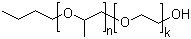 structure of CAS# 9038-95-3, Polyalkylene glycol monobutyl ether