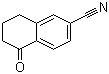 structure of CAS# 90401-84-6, 6-Cyano-1-tetralone
