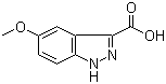 structure of CAS# 90417-53-1, 5-甲氧基-3-吲唑羧酸