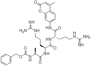 CAS # 90468-18-1, N-[(Phenylmethoxy)carbonyl]-L-alanyl-L-arginyl-N-(4-methyl-2-oxo-2H-1-benzopyran-7-yl)-L-argininamide