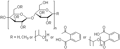 structure of CAS# 9050-31-1, 羟丙基甲基纤维素邻苯二甲酸酯