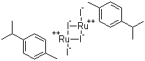 structure of CAS# 90614-07-6, 二碘(对伞花烃)钌(II)二聚体