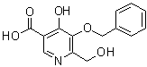 CAS # 906657-91-8, 4-Hydroxy-6-(hydroxymethyl)-5-(phenylmethoxy)-3-pyridinecarboxylic acid, 5-Benzyloxy-4-hydroxy-6-hydroxymethylnicotinic acid