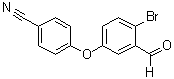 structure of CAS# 906673-54-9, 4-(4-Bromo-3-formylphenoxy)benzonitrile