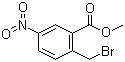 structure of CAS# 90725-68-1, 2-溴甲基-5-硝基苯甲酸甲酯