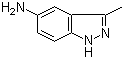 structure of CAS# 90764-90-2, 3-Methyl-1H-indazol-5-ylamine
