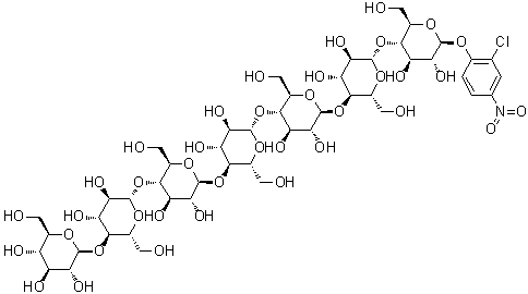 CAS 登录号：90826-64-5, 2-氯-4-硝基苯基 beta-D-麦芽七糖苷