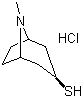 structure of CAS# 908266-48-8, Tropine-3-thiol hydrochloride