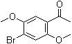 CAS # 90841-64-8, 4'-Bromo-2',5'-dimethoxyacetophenone, 1-(4-Bromo-3,5-dimethoxyphenyl)ethanone