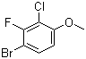 structure of CAS# 909122-18-5, 4-溴-2-氯-3-氟苯甲醚