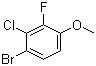CAS # 909122-27-6, 4-Bromo-3-chloro-2-fluoroanisole, 1-Bromo-2-chloro-3-fluoro-4-methoxybenzene