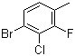 structure of CAS# 909122-30-1, 4-Bromo-3-chloro-2-fluorotoluene