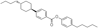 structure of CAS# 90937-41-0, 反式-4-(4-丁基环己基)苯甲酸对戊基苯酚酯