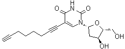 structure of CAS# 909398-18-1, 2'-脱氧-5-(1,7-辛二炔-1-基)尿苷