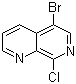 structure of CAS# 909649-06-5, 5-溴-8-氯-1,7-萘啶