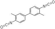 structure of CAS# 91-97-4, 3,3'-Dimethyl-4,4'-biphenylene diisocyanate