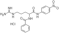 CAS 登录号：911-77-3, N-苯甲酰基-DL-精氨酰-4-硝基苯胺盐酸盐, N-苯甲酰基-DL-精氨酰对硝基苯胺盐酸盐