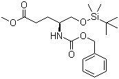 CAS 登录号：911050-87-8, (S)-4-苄氧羰基氨基-5-叔丁基二甲基硅氧基戊酸甲酯