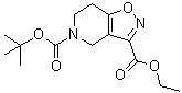 structure of CAS# 912265-92-0, 6,7-二氢异恶唑并[4,5-c]吡啶-3,5(4H)-二甲酸 5-叔丁基 3-乙基酯