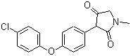 structure of CAS# 912356-07-1, 3-[4-(4-Chlorophenoxy)phenyl]-1-methyl-2,4-pyrrolidinedione