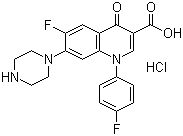 structure of CAS# 91296-87-6, Sarafloxacin hydrochloride