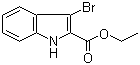 structure of CAS# 91348-45-7, 3-溴吲哚-2-羧酸乙酯