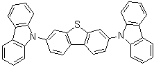 structure of CAS# 913738-04-2, 9,9'-(2,8-二苯并噻吩二基)二-9H-咔唑