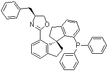 structure of CAS# 913829-88-6, (4S)-2-[(1S)-7'-(二苯基膦基)-2,2',3,3'-四氢-1,1'-螺双[1H-茚]-7-基]-4,5-二氢-4-(苯基甲基)恶唑
