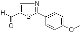 structure of CAS# 914348-82-6, 2-(4-Methoxyphenyl)thiazole-5-carbaldehyde