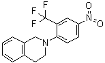 structure of CAS# 914348-89-3, 1,2,3,4-四氢-2-[4-硝基-2-(三氟甲基)苯基]异喹啉
