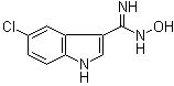 structure of CAS# 914349-02-3, 5-Chloro-N-hydroxy-1H-indole-3-carboximidamide