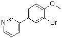 structure of CAS# 914349-55-6, 3-(3-溴-4-甲氧基苯基)吡啶