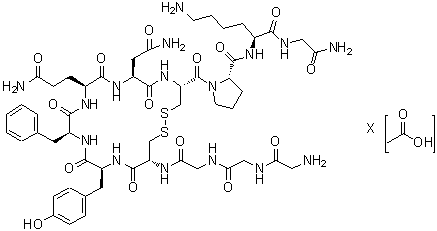 CAS # 914453-96-6, Terlipressin acetate, N-(Glycylglycylglycyl)-8-L-lysine-vasopressin acetate (salt)