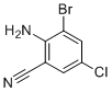 structure of CAS# 914636-84-3, 2-氨基-3-溴-5-氯苯甲腈